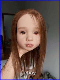 40in Realistic Reborn Doll Toddler Girl Painted Kit Unassembled Toys Rooted Hair