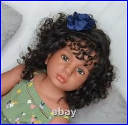 40inch Painted Unfinished Reborn Doll Kits Toddler Aloenka Rooted Hair XMAS Gift