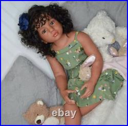 40inch Painted Unfinished Reborn Doll Kits Toddler Aloenka Rooted Hair XMAS Gift