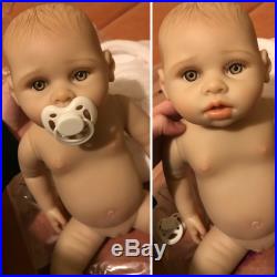 43cm Full Body Reborn Baby Doll Silicone Vinyl Newborn Girl Anatomically Correct