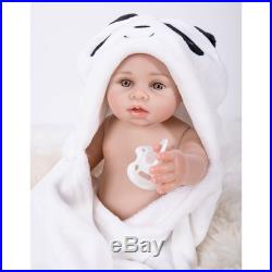 43cm Full Body Reborn Baby Doll Silicone Vinyl Newborn Girl Anatomically Correct