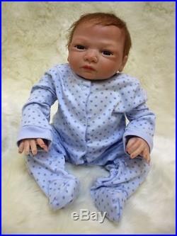 46cm/18 Handmade Reborn Baby Doll Girl Newborn Lifelike Soft Vinyl silicone