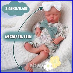46cm silicone doll silicone reborn doll handmade whshable toys gifts crafts