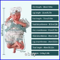46cm silicone doll silicone reborn doll handmade whshable toys gifts crafts
