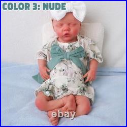 46cm silicone doll silicone reborn doll handmade whshable toys gifts crafts