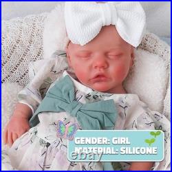 46cm silicone doll silicone reborn doll handmade whshable toys gifts crafts