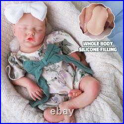 46cm silicone doll silicone reborn doll handmade whshable toys gifts crafts