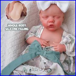 46cm silicone doll silicone reborn doll handmade whshable toys gifts crafts