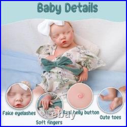 46cm silicone doll silicone reborn doll handmade whshable toys gifts crafts
