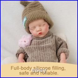 46cm silicone doll silicone reborn doll handmade whshable toys gifts crafts