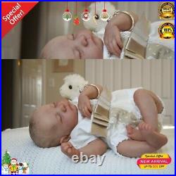 48CM hand-drawing reborn baby doll Levi premie baby boy hair lifelike boy