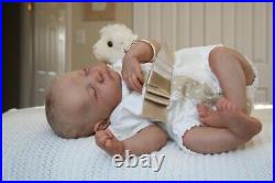 48CM hand-drawing reborn baby doll Levi premie baby boy hair lifelike boy