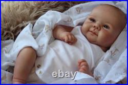 49CM Reborn Baby Doll Juliette Lifelike 3D Skin Real Touch Gift HandPainted Hair