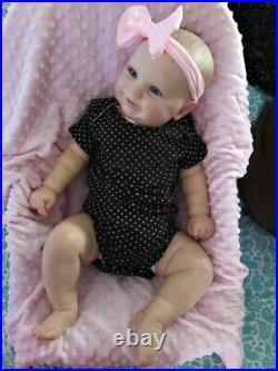 50cm Bebe Reborn Maddie Hand-painting Hair Soft Vinyl Newborn Baby