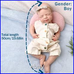 50cm silicone boy doll silicone reborn doll handmade whshable toys gifts crafts