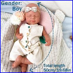 50cm silicone boy doll silicone reborn doll handmade whshable toys gifts crafts