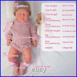 52cm silicone doll silicone reborn doll handmade whshable toys gifts crafts