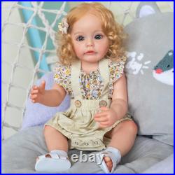 55CM Realistic Reborn Baby Doll Newborn Lifelike Silicone Girl Toddler Full Body