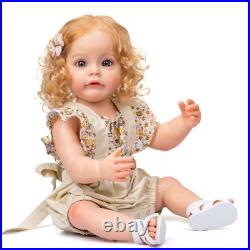 55CM Realistic Reborn Baby Doll Newborn Lifelike Silicone Girl Toddler Full Body