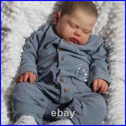 60CM Soft Body Pickle Reborn Baby Toddler Doll Lifelike with Veins Painted Hair