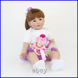 60cm Silicone Reborn Baby Doll Toys Like Real Vinyl Princess Toddler Babies Doll