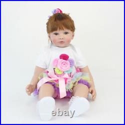 60cm Silicone Reborn Baby Doll Toys Like Real Vinyl Princess Toddler Babies Doll