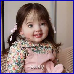 70cm Lifelike Reborn Baby Doll Toddler Girl Lovely Cloth Body Kids Handmade Gift