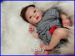 AAOK Reborn Doll Baby Girl Brown Hair