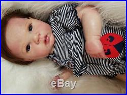 AAOK Reborn Doll Baby Girl Brown Hair