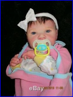 AAOK Reborn Doll Baby Girl Brown Hair