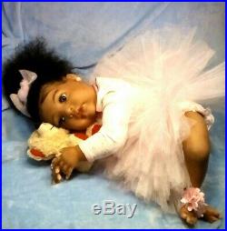(AA), Ethnic Realistic Baby Girl Doll, Lillian