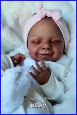 AA Ethnic Reborn Baby Doll April By Joanna K. Tiny Gifts Nursery