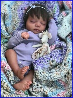 AA black Reborn baby lifelike art doll Johanna prototype Quality SOLD OUT Cute