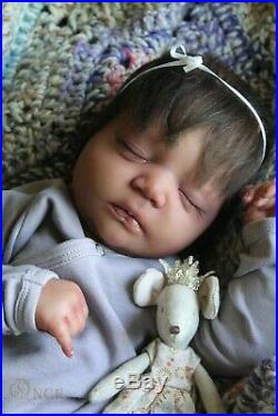 AA black Reborn baby lifelike art doll Johanna prototype Quality SOLD OUT Cute