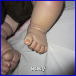 ADG Reborn Doll Sandy Open Mouth Smiling Weighted Realistic Cloth Body 22in