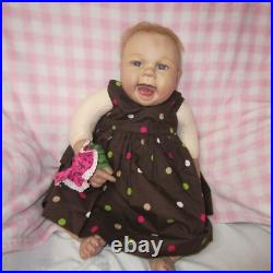 ADG Reborn Doll Sandy Open Mouth Smiling Weighted Realistic Cloth Body 22in