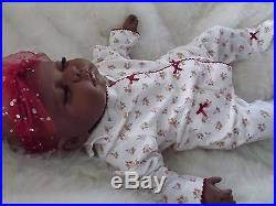 ANGELA AA BABY GIRL Real African American Ethnic Reborn Doll Child Birthday Xmas