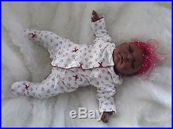ANGELA AA BABY GIRL Real African American Ethnic Reborn Doll Child Birthday Xmas