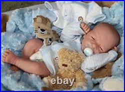 AWW! BABY BOY Co-Pilot! Preemie Life Like Reborn Pacifier Doll + Extras