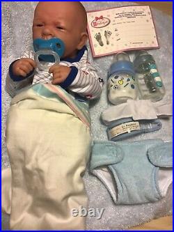 AWW! BABY BOY DREAMER! Preemie Life Like Reborn Pacifier Doll + Extras