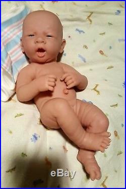 AWW! BABY BOY PUPPY LOVE! Preemie Life Like Reborn Pacifier Doll + Extras