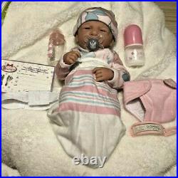 AWW! It's Baby GIRL! Berenger Life Like Reborn Preemie Pacifier Doll +Extras