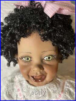A Fayzah Spanos, 1993 Joy, African American signed & numbered 123/750 doll