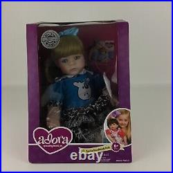 Adora Baby 20 Play Doll Cow Outfit Toddler Blonde Blue Eyes Girl 2015 Sealed