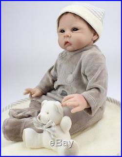 Adorable Reborn Boy Alive Doll Look Real Newborn Baby 22-Inch Women Nursery Toys