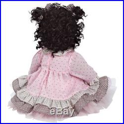 African American AA Ethnic Realistic Lifelike Toddler Doll Reborn Black Hair