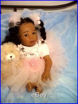 African American, Ethnic Realistic Baby Girl Doll, Kyra