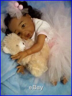 African American, Ethnic Realistic Baby Girl Doll, Kyra