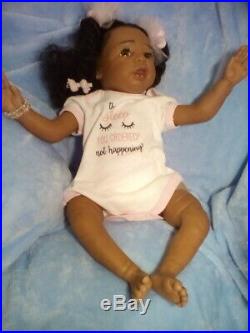 African American, Ethnic Realistic Baby Girl Doll, Kyra