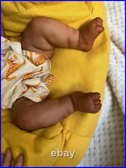 African Chubby Toddler Girl Pickle Vinyl Body Hand-Rooted Hair Reborn Baby Doll